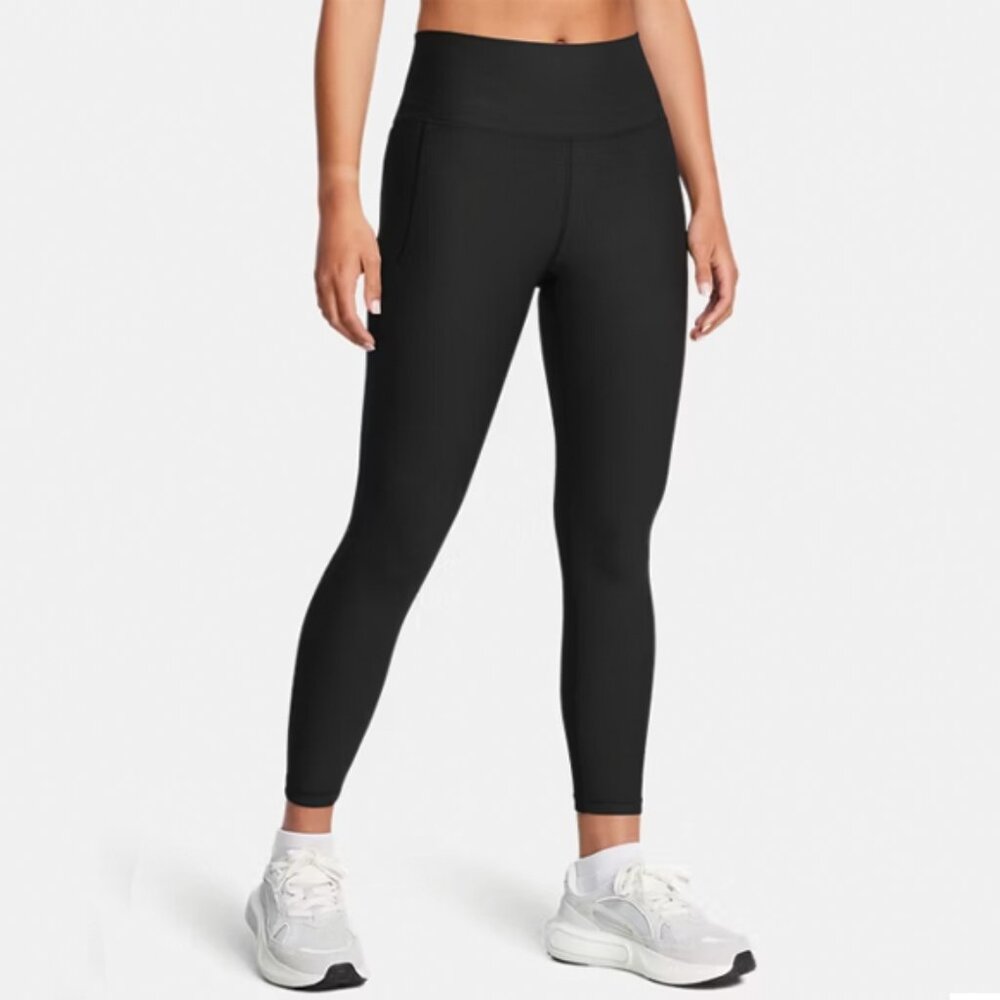 Under Armour Black Meridian Rib Texture Leggings